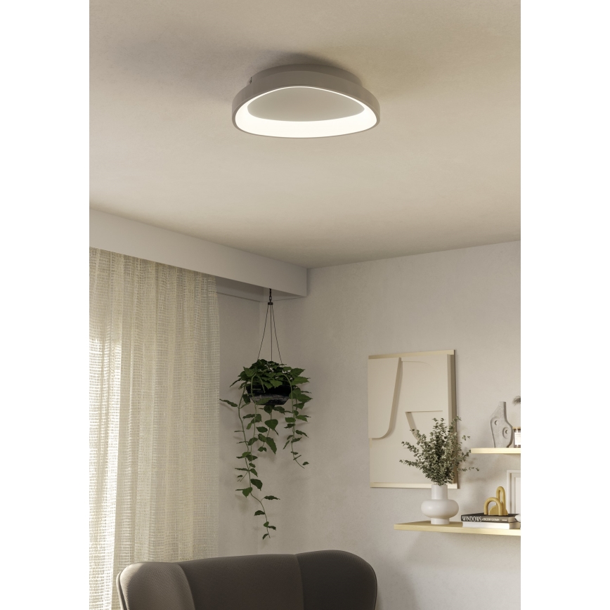 Eglo - LED Prigušiva stropna svjetiljka LED/12W/230V 2700-6500K bijela + daljinski upravljač