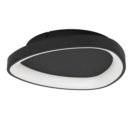 Eglo - LED Prigušiva stropna svjetiljka LED/12W/230V 2700-6500K crna + daljinski upravljač