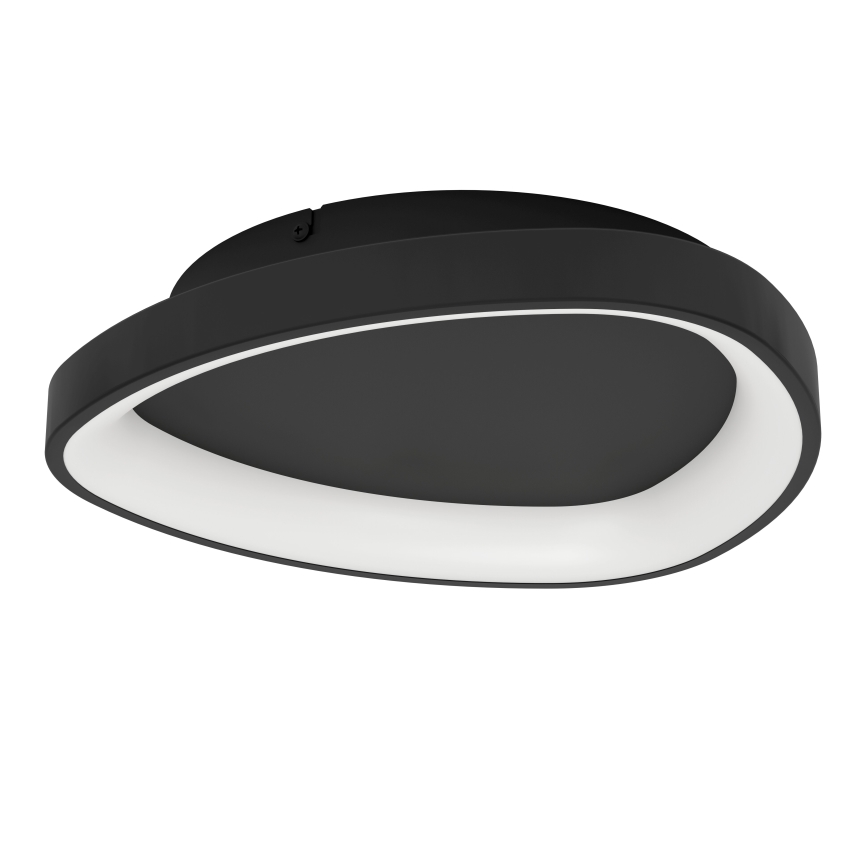 Eglo - LED Prigušiva stropna svjetiljka LED/12W/230V 2700-6500K crna + daljinski upravljač