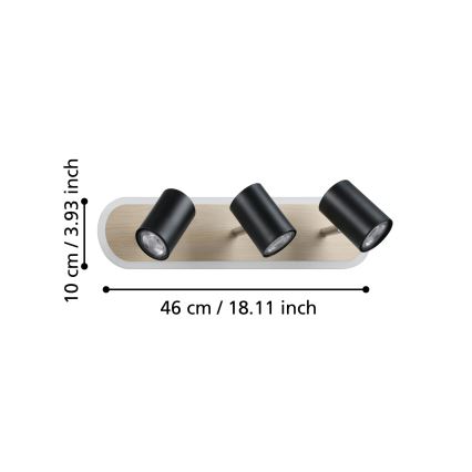 Eglo - LED spot svjetiljka LED/20W/230V smeđa/crna