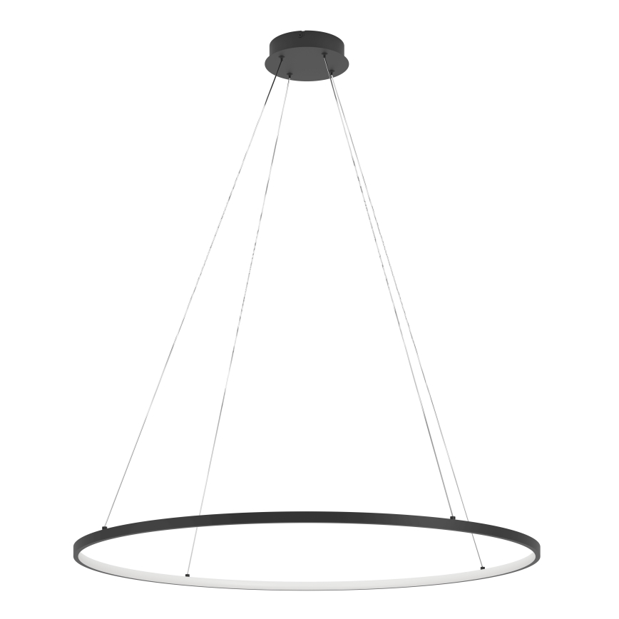 Eglo - LED Prigušivi luster na sajli LED/40W/230V 2700-6500K crna + daljinski upravljač
