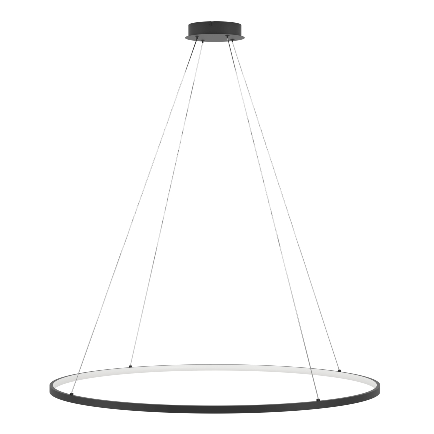 Eglo - LED Prigušivi luster na sajli LED/40W/230V 2700-6500K crna + daljinski upravljač