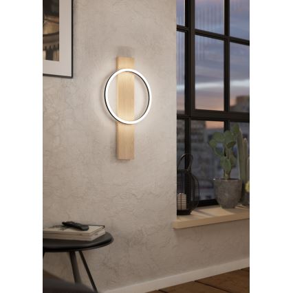 Eglo - LED Zidna svjetiljka LED/12W/230V 3000K bež/crna