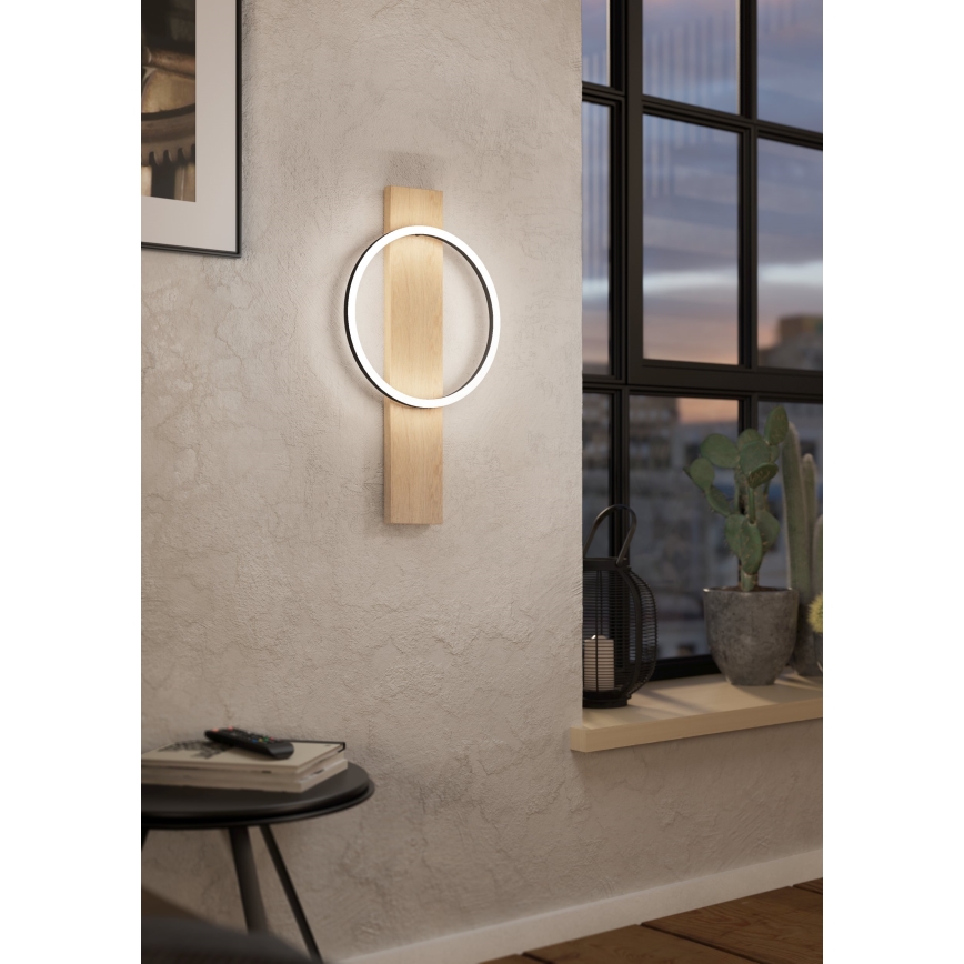 Eglo - LED Zidna svjetiljka LED/12W/230V 3000K bež/crna