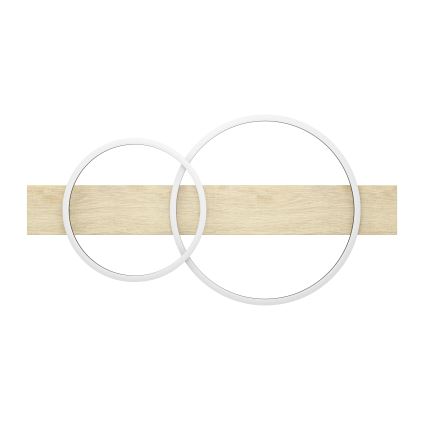 Eglo - LED Stropna svjetiljka 2xLED/12W/230V 3000K bež/crna