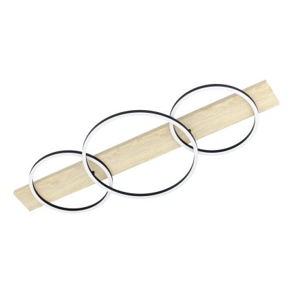 Eglo - LED Stropna svjetiljka 3xLED/12W/230V 3000K bež/crna