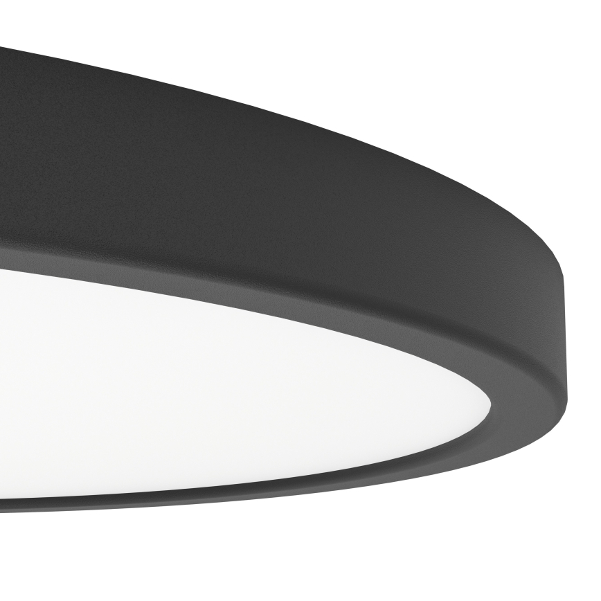Eglo - LED RGBW prigušivo kupaonsko stropno svjetlo LED/17,5W/230V 2700-6500K Ø 38,9 cm IP44 crna