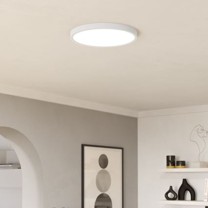 Eglo - LED RGBW Prigušivo stropno svjetlo za kupaonicu LED/17,5W/230V 2700-6500K prom. 38,9 cm IP44 bijela