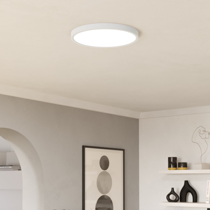 Eglo - LED RGBW Prigušivo stropno svjetlo za kupaonicu LED/17,5W/230V 2700-6500K prom. 38,9 cm IP44 bijela