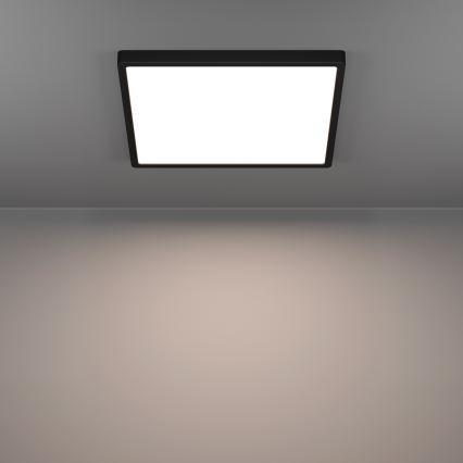 Eglo - LED RGBW kupaonsko stropno svjetlo s prigušivanjem LED/17,8W/230V 2700-6500K 39x39 cm IP44 crno