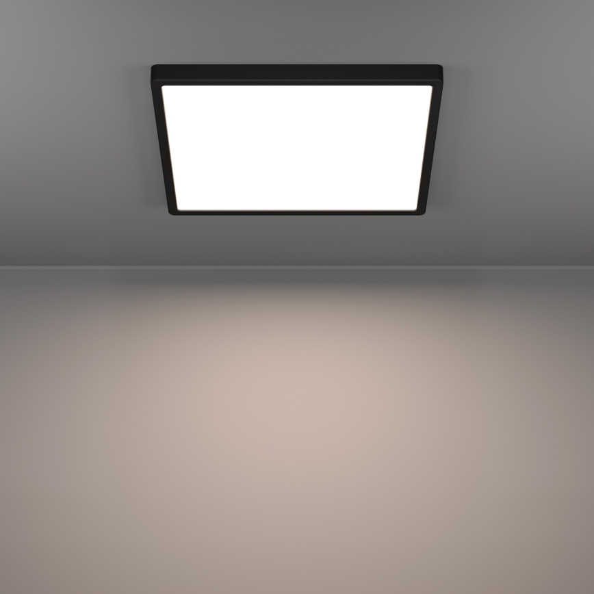 Eglo - LED RGBW kupaonsko stropno svjetlo s prigušivanjem LED/17,8W/230V 2700-6500K 39x39 cm IP44 crno