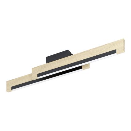 Eglo - LED Prigušiva stropna svjetiljka 2xLED/10W/230V 3000K crna/bež