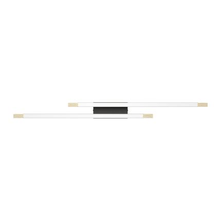 Eglo - LED Prigušiva stropna svjetiljka 2xLED/10W/230V 3000K crna/bež