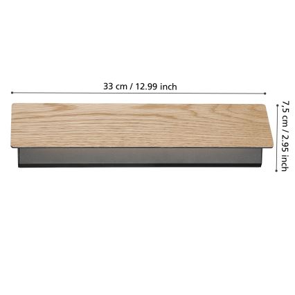 Eglo - LED Zidna svjetiljka LED/12W/230V 3000K smeđa