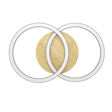 Eglo - LED Prigušiva stropna svjetiljka 2xLED/16W/230V 2700-6500K bež/crna ZigBee