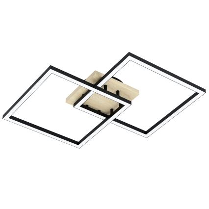 Eglo - LED Prigušivi nadgradni luster 4xLED/32W/230V 2700-6500K smeđa/crna