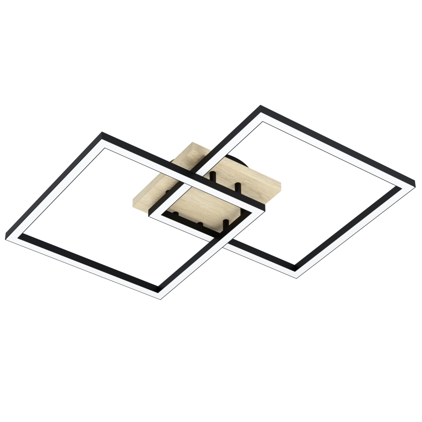 Eglo - LED Prigušivi nadgradni luster 4xLED/32W/230V 2700-6500K smeđa/crna
