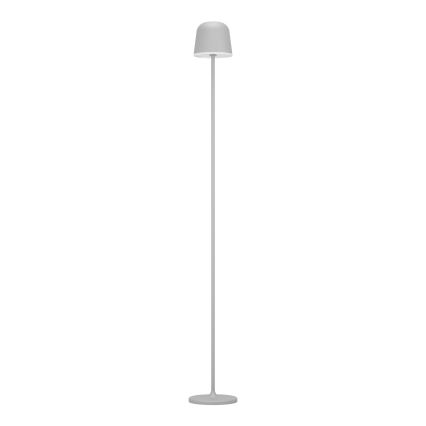 Eglo - LED Prigušiva vanjska punjiva podna lampa LED/4,3W/5V 2400/3000/4000K IP54 siva