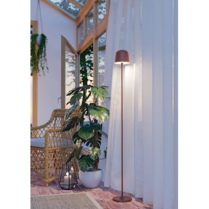 Eglo - LED Prigušiva vanjska punjiva podna lampa LED/4,3W/230V 2400/3000/4000K IP54 smeđa
