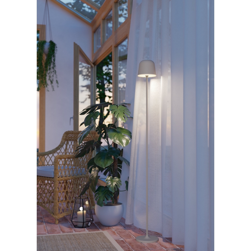 Eglo - LED Prigušiva vanjska punjiva lampa LED/4,3W/5V 2400/3000/4000K IP54 krem