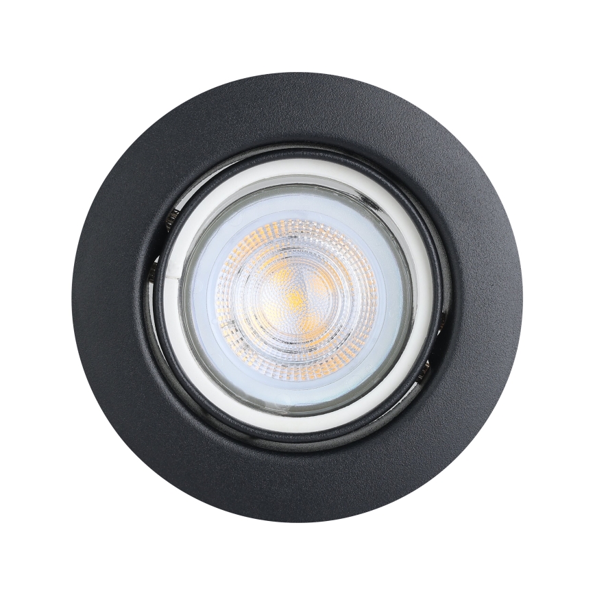 Eglo - SET 3x LED Ugradbena svjetiljka 1xGU10/4W/230V crna