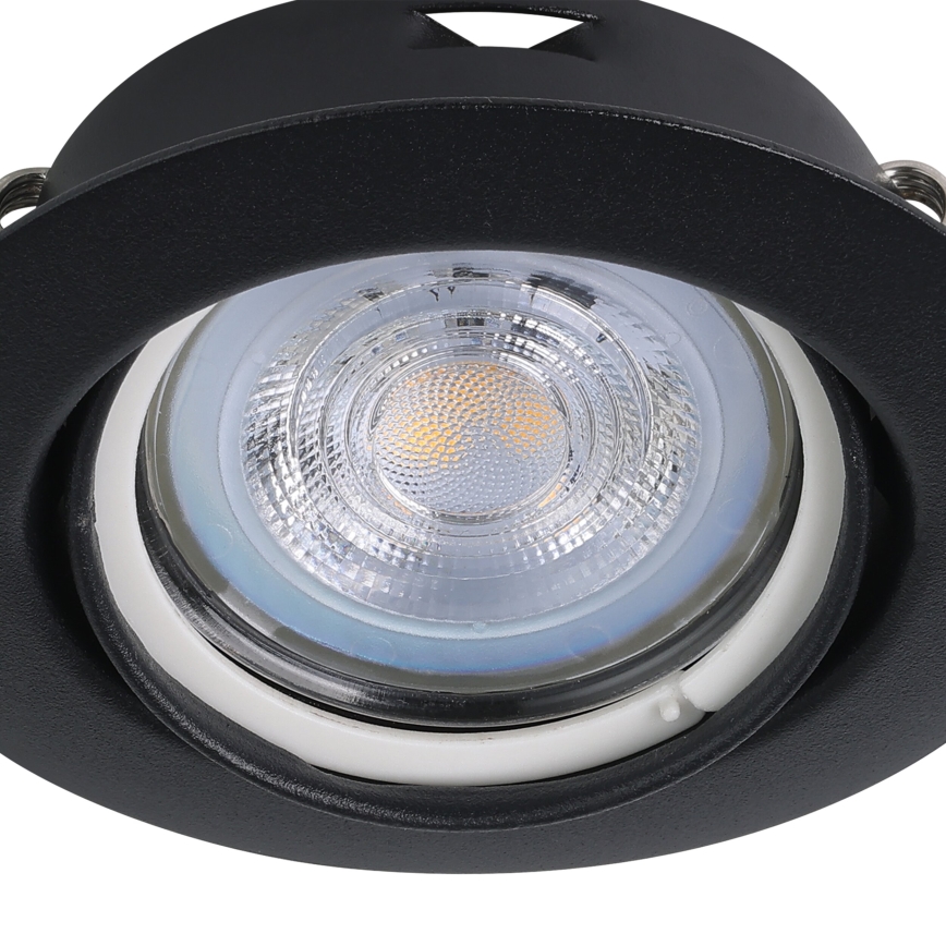 Eglo - SET 3x LED Ugradbena svjetiljka 1xGU10/4W/230V crna