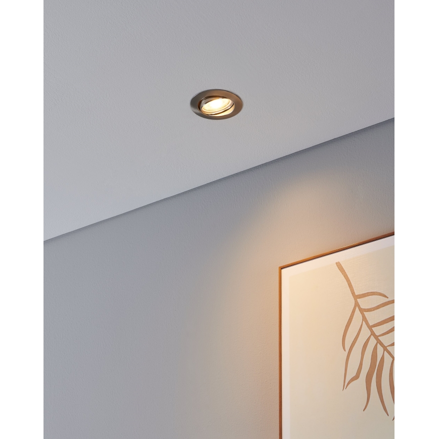 Eglo - SET 3x LED Ugradbena svjetiljka 1xGU10/4W/230V mat krom