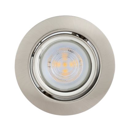 Eglo - SET 3x LED Ugradbena svjetiljka 1xGU10/4W/230V mat krom