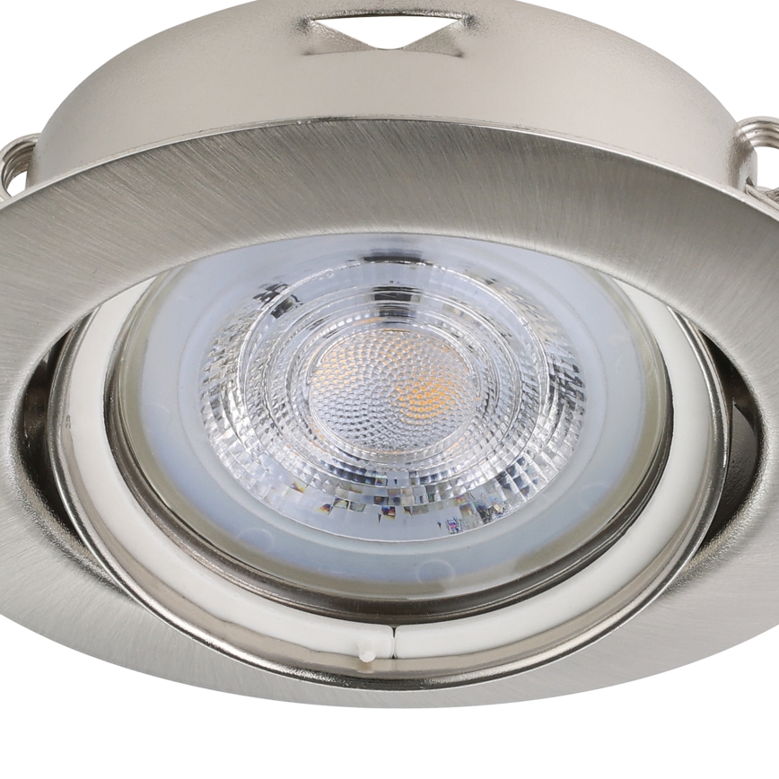 Eglo - SET 3x LED Ugradbena svjetiljka 1xGU10/4W/230V mat krom