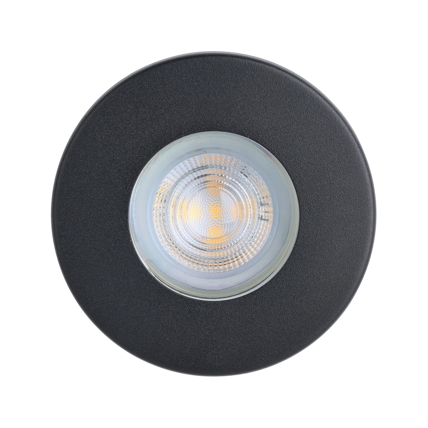 Eglo - SET 3xLED Ugradbena svjetiljka za kupaonicu 1xGU10/4W/230V IP44 crna