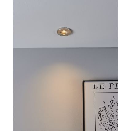 Eglo - SET 3xLED Ugradbena svjetiljka za kupaonicu 1xGU10/4W/230V IP44 mat krom