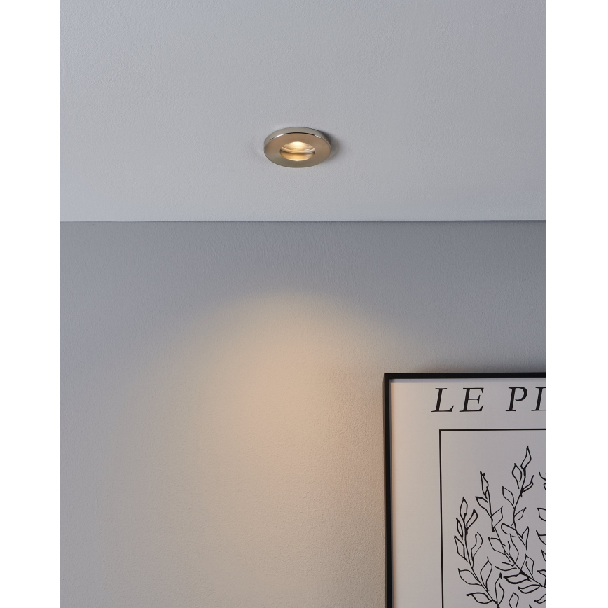 Eglo - SET 3xLED Ugradbena svjetiljka za kupaonicu 1xGU10/4W/230V IP44 mat krom