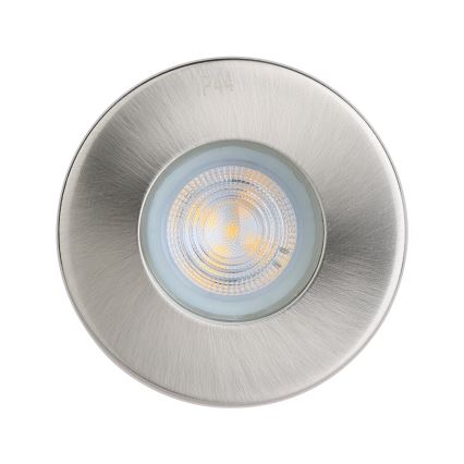 Eglo - SET 3xLED Ugradbena svjetiljka za kupaonicu 1xGU10/4W/230V IP44 mat krom