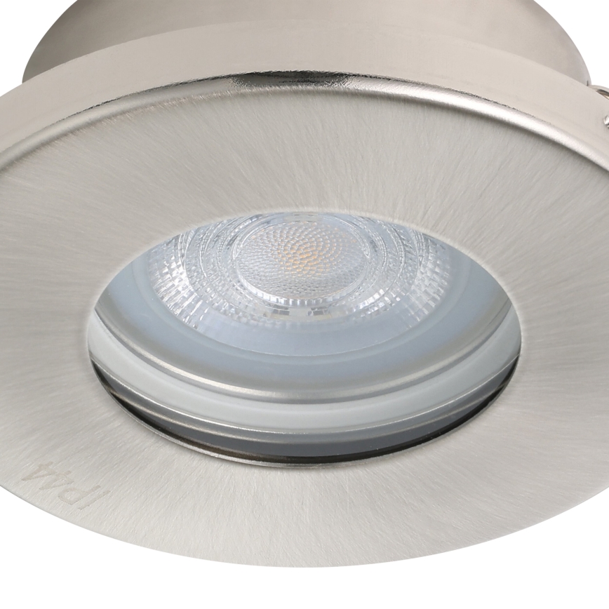 Eglo - SET 3xLED Ugradbena svjetiljka za kupaonicu 1xGU10/4W/230V IP44 mat krom