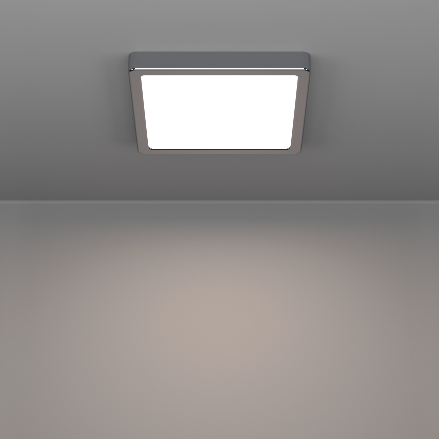 Eglo - LED stropno svjetlo za kupaonicu LED/10,5W/230V 2700/4000/6500K 22x22 cm IP44 sjajni krom