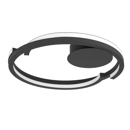 Eglo - LED prigušivo stropno svjetlo 2x LED/20W/230V 2700–6500K Ø48 cm crno + daljinski upravljač