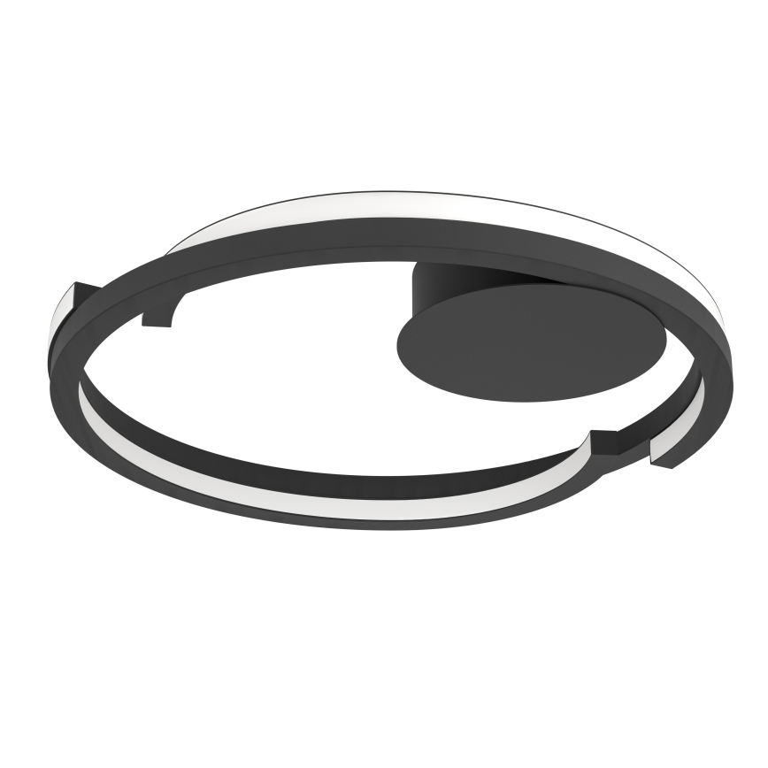 Eglo - LED prigušivo stropno svjetlo 2x LED/20W/230V 2700–6500K Ø48 cm crno + daljinski upravljač