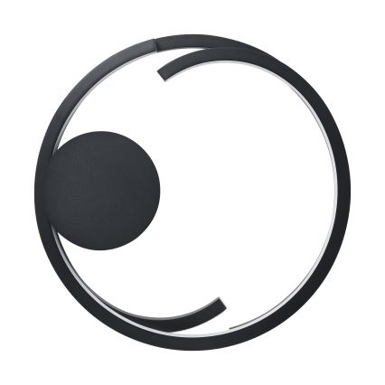 Eglo - LED prigušivo stropno svjetlo 2x LED/20W/230V 2700–6500K Ø48 cm crno + daljinski upravljač