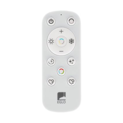 Eglo - LED prigušivo stropno svjetlo 2x LED/20W/230V 2700–6500K Ø48 cm crno + daljinski upravljač