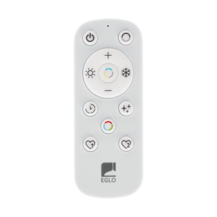 Eglo - LED luster na sajli s mogućnošću prigušivanja 2xLED/20W/230V 2700-6500K Ø 48 cm crni + daljinski upravljač