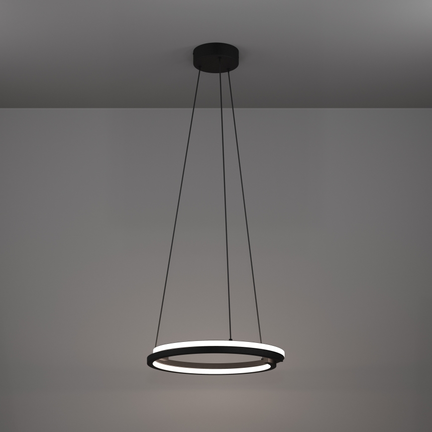 Eglo - LED luster na sajli s mogućnošću prigušivanja 2xLED/20W/230V 2700-6500K Ø 48 cm crni + daljinski upravljač