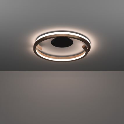 Eglo - Prigušivo LED stropno svjetlo 2xLED/20W/230V 2700-6500K Ø 48 cm brončano + daljinski upravljač