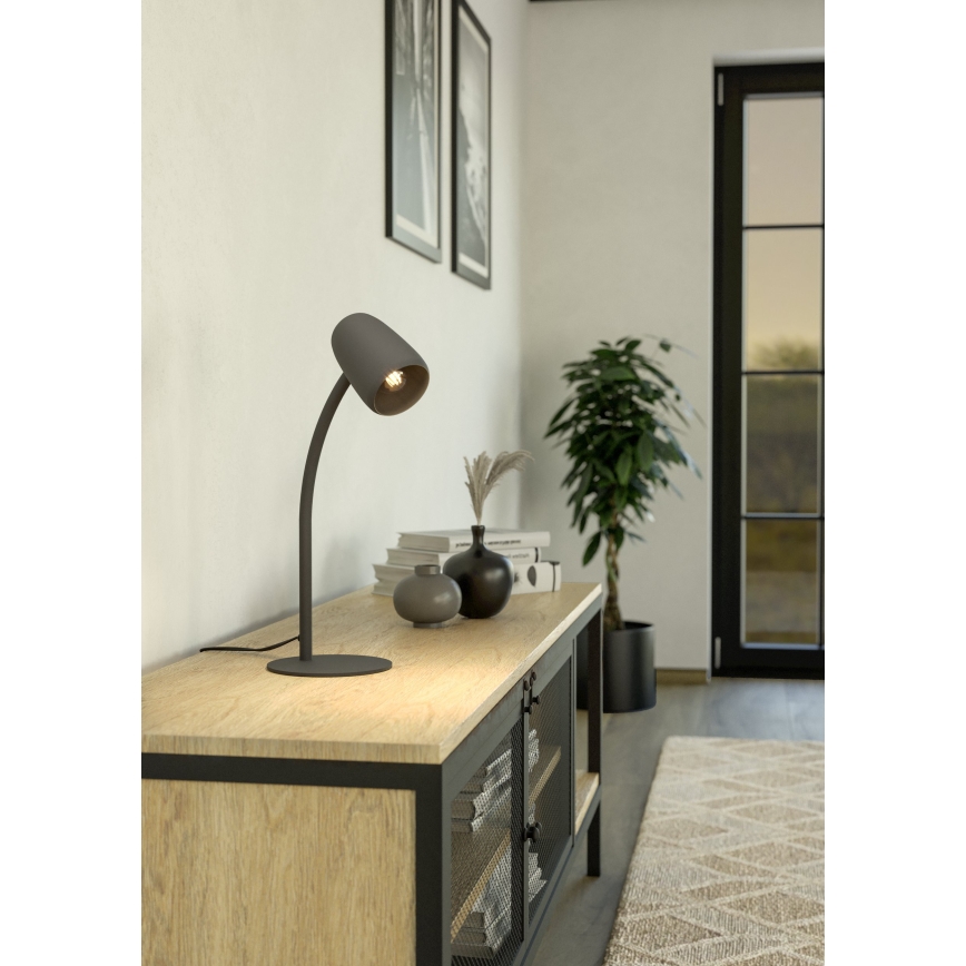 Eglo - Stolna lampa 1xE14/18W/230V crna