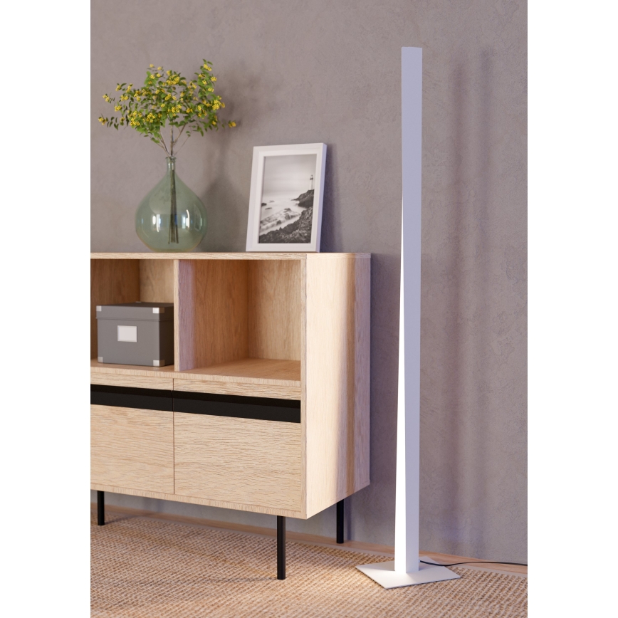 Eglo - LED RGBW Stojeća lampa s prigušivanjem LED/10,5W/230V + LED/15,2W 2700-6500K siva