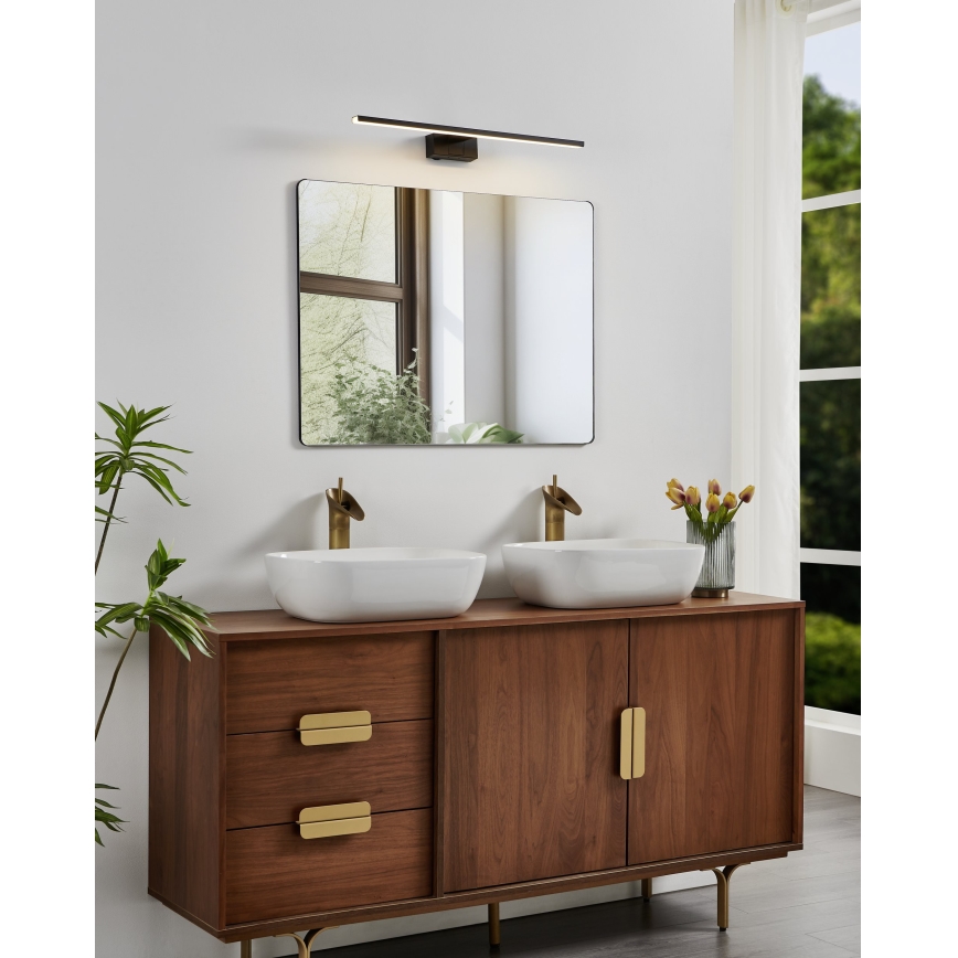 Eglo - LED rasvjeta za kupaonsko ogledalo LED/10W/230V 3000/4000/6500K 60 cm IP44 crna