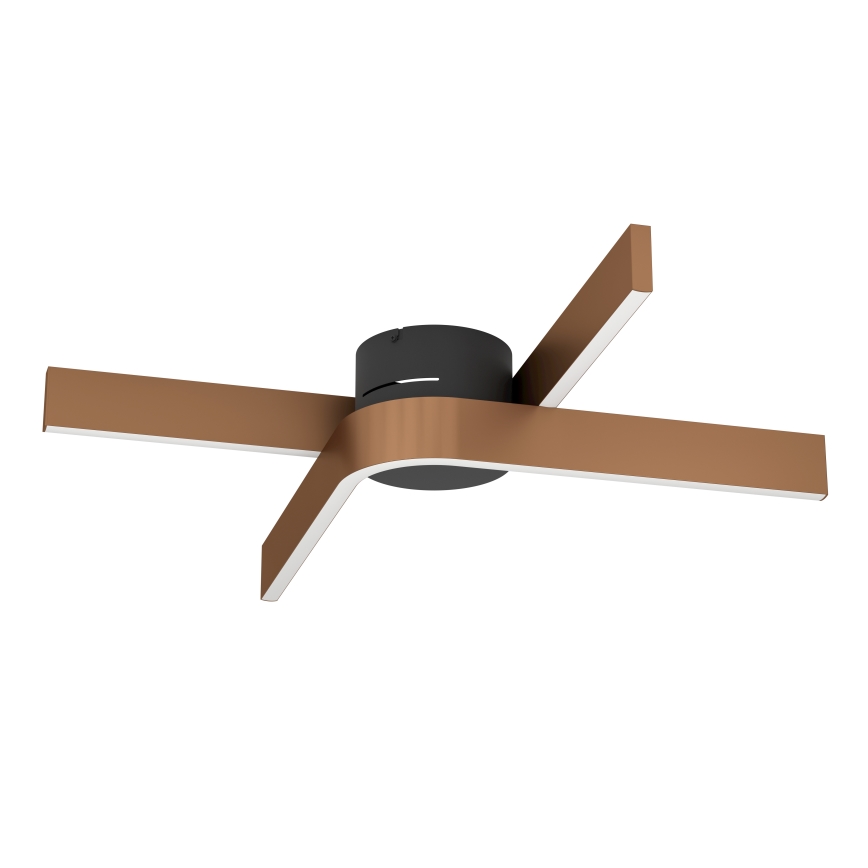 Eglo - LED RGBW stropna svjetiljka s mogućnošću prigušivanja 2xLED/18W/230V bakrena/crna