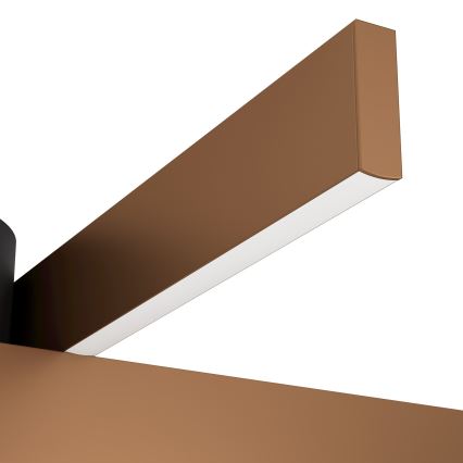 Eglo - LED RGBW stropna svjetiljka s mogućnošću prigušivanja 2xLED/18W/230V bakrena/crna