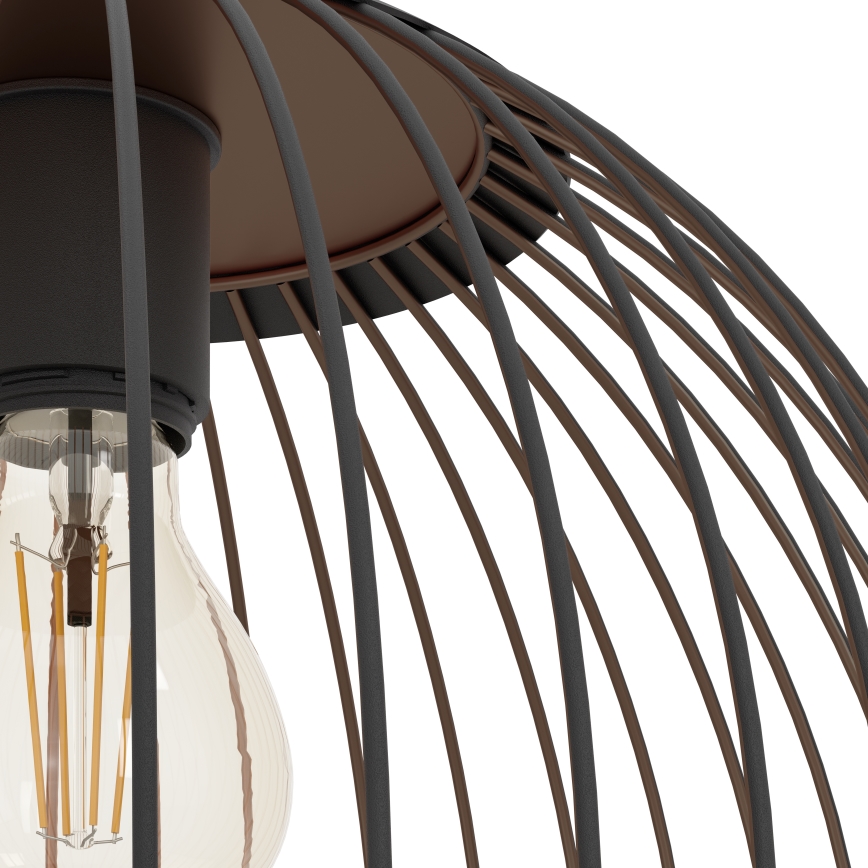 Eglo - Luster na sajli 1xE27/60W/230V crna