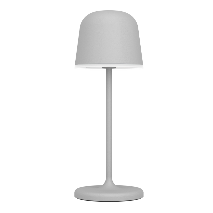 Eglo - LED vanjska dodirna punjiva stolna lampa s mogućnošću prigušivanja, LED/1,8W/5V, 2500/3000/4000K, 2500 mAh, IP54, siva