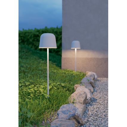 Eglo - LED vanjska dodirna punjiva stolna lampa s mogućnošću prigušivanja, LED/1,8W/5V, 2500/3000/4000K, 2500 mAh, IP54, siva